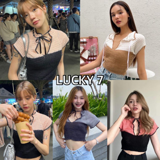 BY IRa เสื้อไหมพรมถักผู้หญิงคอจีนผูกโบว์หน้า อัพลุคดูดีย์มากกก