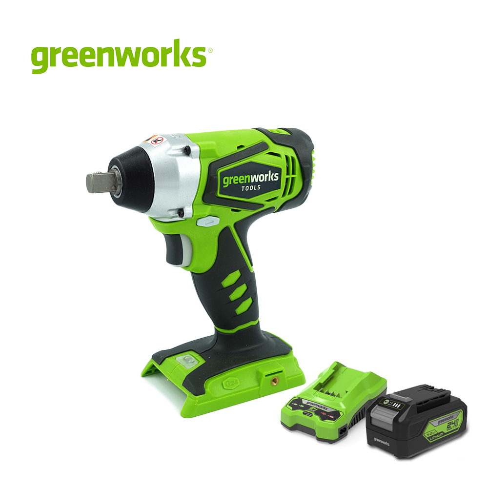 Greenworks สว่านหัวลูกบล็อกแบตเตอรี่ ขนาด 24V (3801207)