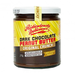 Ridiculously Delicious Original Crunch Dark Chocolate Peanut Butter แยมเนยถั่วดาร์กช็อกโกแลตรสดั้งเดิม นน.270g E09/02/24