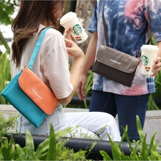 STARBUCKS Folded crossbody bag clutch bag Xmas set christmas กระเป๋าสตาร์บัค กระเป๋าใส่ของ กระเป๋าใส กระเป๋าเซ็ต