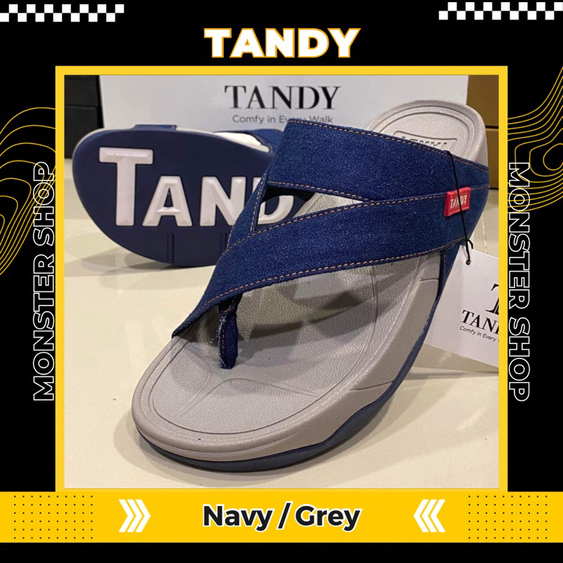 รองเท้า Tandy | Weave Denim : Navy/Grey