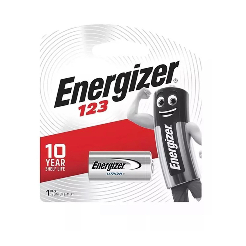 ถ่าน Energizer Lithium 123/CR123A/DL123/K123A ของแท้ 1 ก้อน