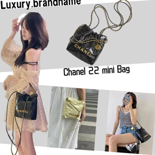 กระเป๋า CHANEL/Chanel 22 mini/กระเป๋าถือคลาสสิก/สไตล์ใหม่/กระเป๋าสุภาพสตรี