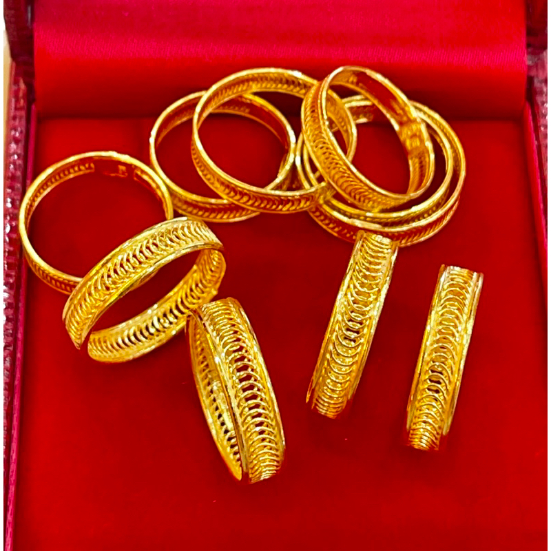 KMDGOLDแหวนทอง(โรมิโอ)ครึ่งสลึง ทองแท้ พร้อมใบรับประกัน