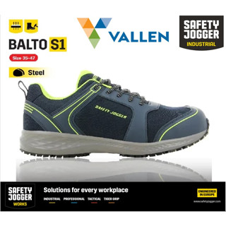 SAFETY JOGGER รุ่น BALTO สีกรม บัลโต้ เป็นรองเท้าเซฟตี้หุ้มส้น หัวเหล็ก นำแฟชั่น ราคาเบาๆ สินค้าพร้อมส่ง