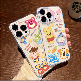 เคสซิลิโคน เคสโทรสัพท์ลายการ์ตูนน่ารักๆ เคสมือถือ iPhone 14 13 12 11 pro max XR XS MAX 6 7 8 plus mini เคสใส กันกระแทก