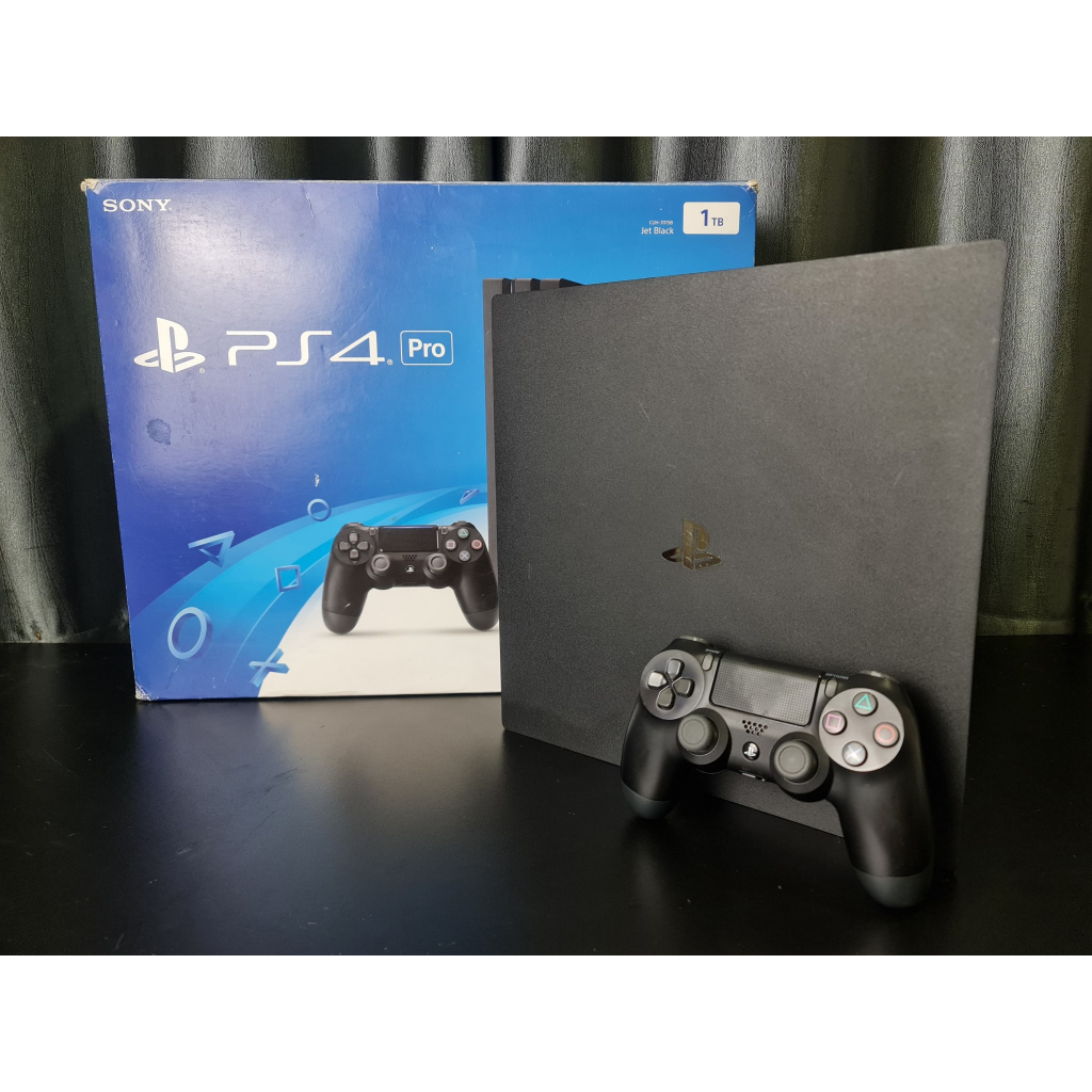 [SELL] PLAYSTATION 4 PS4 PRO CUH-7106B 1TB JET BLACK (BOXED)(USED) เครื่องเกม PS4 มือสอง สภาพดี !!