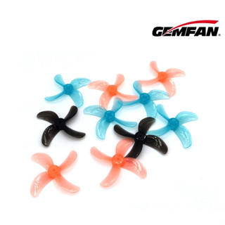 [ใบพัด 40mm] Gemfan 40mm 1609 4-Blade PC Propeller 1mm 1.5mm 1ชุดมี 8ใบ ใบพัดโดรนจิ๋ว