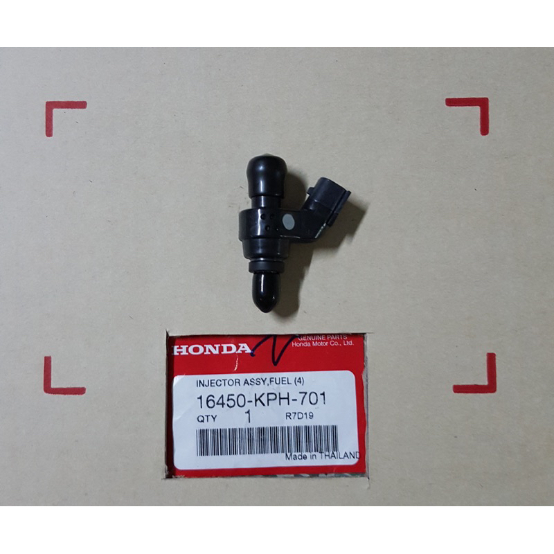 หัวฉีดเวฟ125iบังลมรุ่นไมล์ส้มท่อเงา 4รู 🔹แท้ศูนย์ 16450-KPH-701