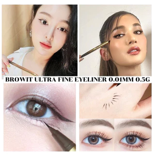 อายไลน์เนอร์ น้องฉัตร Browit Long Stay , Ultra Fine Eyeliner 0.01 mm เขียนขอบตา เขียนตา อายไลน์เนอร์กันน้ำ ตาคม