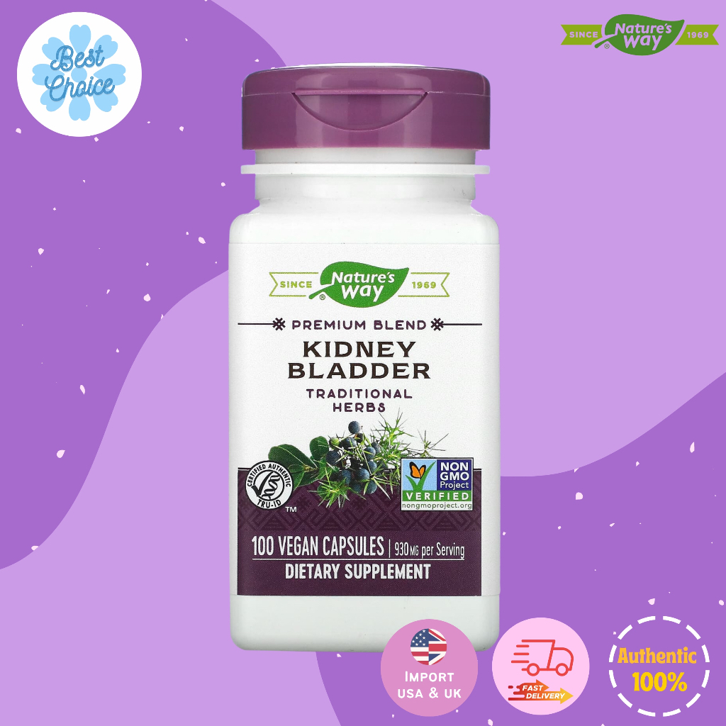 Well Being 470 บาท พร้อมส่ง✨ Nature’s Way Kidney Bladder 465 mg 100 Vegan Capsules บำรุงไต Health