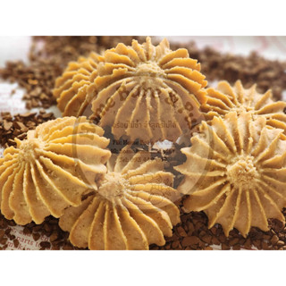 คุกกี้กาแฟ ใช้เนยสดแท้  หอมกาแฟ ไม่หวานเลี่ยน ไม่ขม.