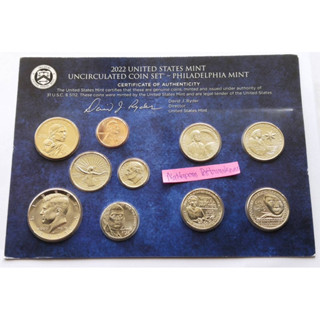 ชุดเหรียญ USA Mint Set 10 เหรียญ ปี 2022 -P