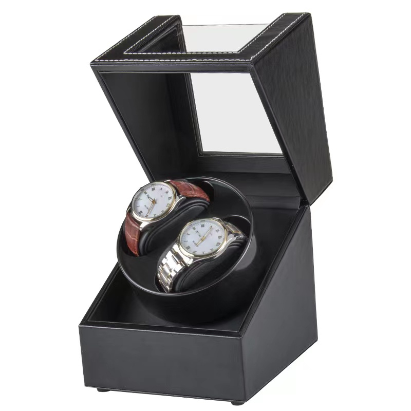 *พร้อมส่ง*กล่องใส่นาฬิกา กล่องนาฬิกา Watch Box กล่องหมุนนาฬิกา 2 เรือน  watch winder