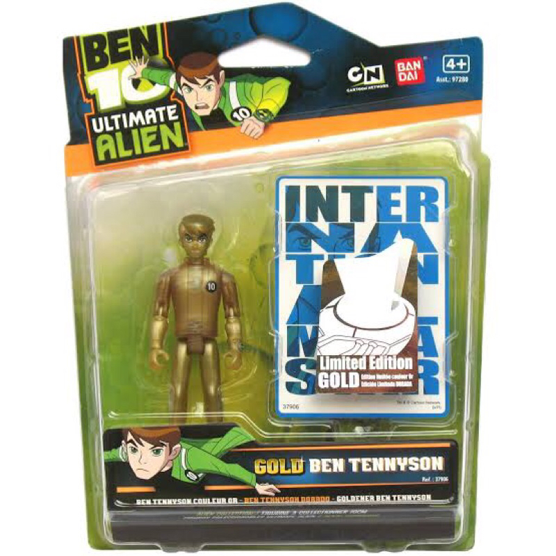Ben 10 Ultimate Alien GOLD Ben Tennyson Limited Edition Figure Bandai NIP Rare