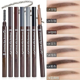 👉ลด 65.- ครบ 500.- โค้ด W7HF8Z💕 Etude House Drawing Eyebrow  ดินสอเขียนคิ้ว แบบหมุน 2 in 1 มีแปรงปัดคิ้วในตัว