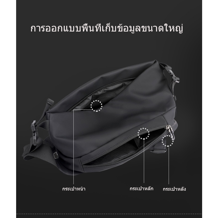 MINISTER กระเป๋าคาดอกผู้ชาย แฟชั่นสไตล์เกาหลี