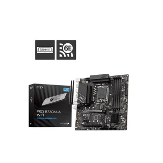 MAINBOARD MSI PRO B760M-A WIFI  DDR5 LGA-1700(รับประกัน3ปี)