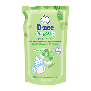 [ D-nee ถุงเติม ] ดีนี่ น้ำยาล้างขวดนม สำหรับเด็ก สูตร Organic ปริมาณ 600มล.