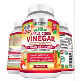 ✨️พร้อมส่ง✨️Apple Cider Vinegar 1,740 mg. 120 Capsules