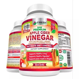 ✨️พร้อมส่ง✨️Apple Cider Vinegar 1,740 mg. 120 Capsules