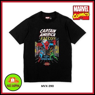 เสื้อ Marvel ลิขสิทธิ์แท้ สีดำ ( MVX-390 )