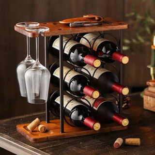 ชั้นวางแก้ว ขวดไวน์  Wine rack 4.5*16.5* 34.5 ซม.