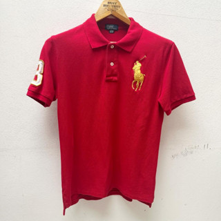 Polo Ralph Lauren เสื้อโปโลมือสอง ของแท้ ใส่น้อย Made in Vietnam ซื้อจาก Outlet Australia อก 34 นิ้ว (J0)