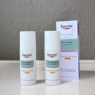 หมดอายุ 02/25 Eucerin Pro ACNE SOLUTION DAY BRIGHT MATTIFYING SPF30