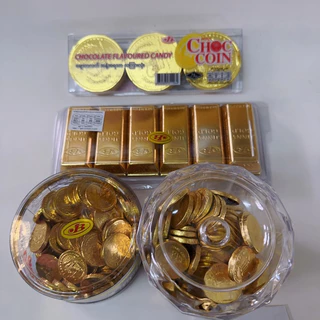 ช็อกโกแลต ทองแท่ง เหรียญทอง ใหญ่ ตรุษจีน Chocolate Coin ของชำร่วย ขนมโบราณ