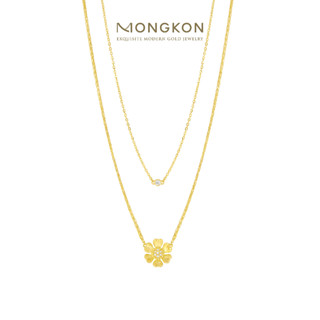 Mongkon Gold ทองคำแท้บริสุทธิ์สูง 96.5% สร้อยคอ 2 สลึง A Little Flower