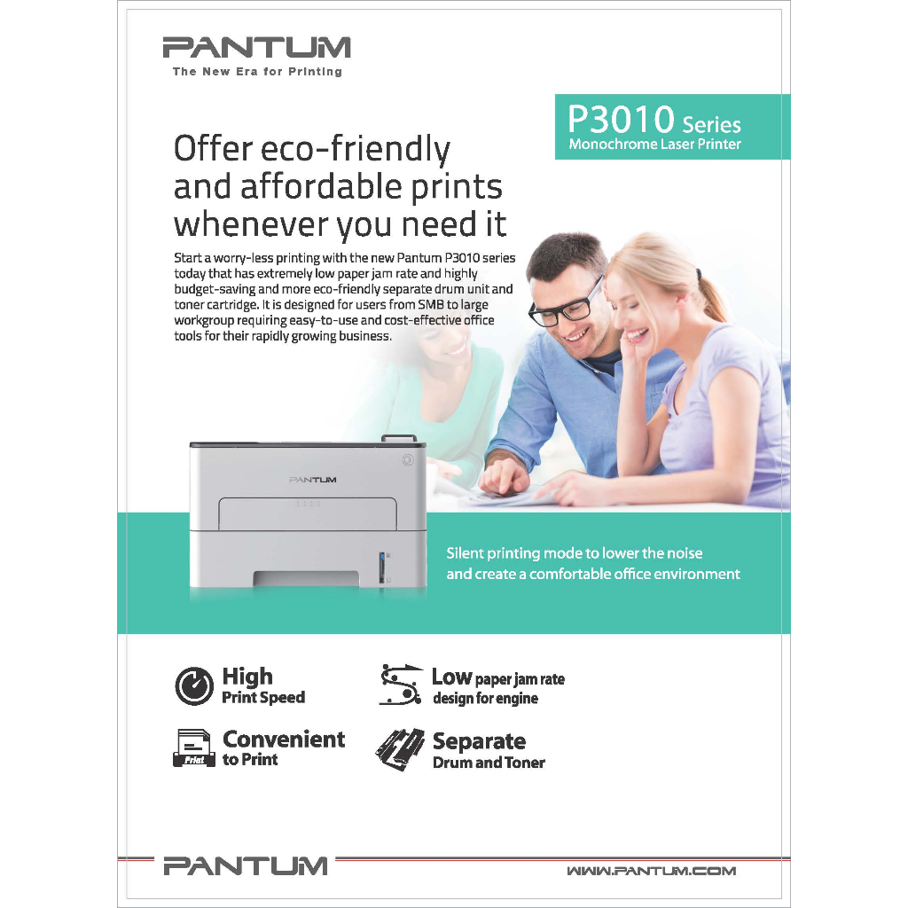 เครื่องปริ้น Pantum P3010DW Mono Laser