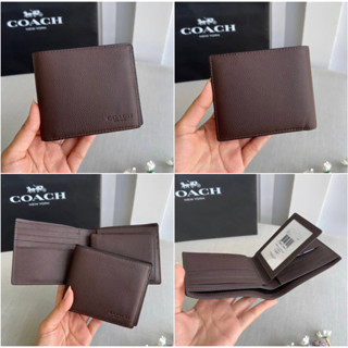 🎀 (สด-ผ่อน) กระเป๋าสตางค์ไส้ สีน้ำตาลเข้ม 3 In 1 Wallet 74991