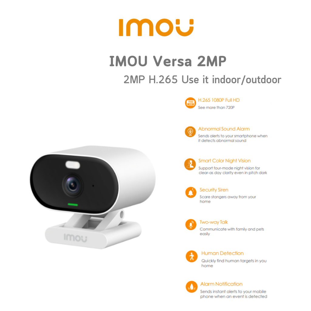 Imou Versa 2MP Wifi ในร่มกลางแจ้งกล้อง ประกัน 2 ปี