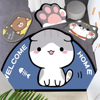 พรมเช็ดเท้า พรมปูพื้น ลายการ์ตูนน่ารัก ตกแต่งบ้าน ห้องนั่งเล…