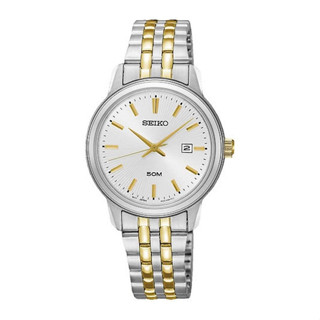 [ผ่อนเดือนละ399]🎁SEIKO นาฬิกาข้อมือผู้หญิง สายสแตนเลส รุ่น SUR661P1 - สีเงินสลับทอง ของแท้ 100% ประกัน 1 ปี