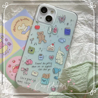 🔥สไตล์ใหม่🔥เคสไอโฟน iphone 11 14 Pro Max เล็กและสด การ์ตูน เคส ป้องกันการตก เคส iphone 12 13 Pro Case for iPhone