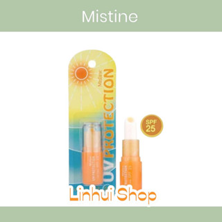 mistine UV Protection Lip Care SPF 25 มิสทีน ยูวี โพรเทคชั่น ลิปแคร์ SPF 25 ขนาด 2.5 g. ลิปมันกันแดด 1ชิ้น