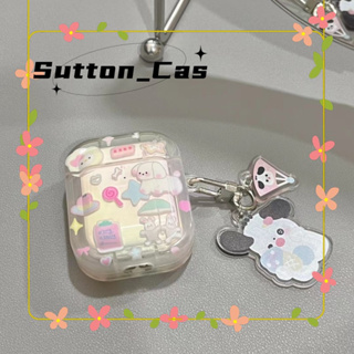 ❤️ส่งของขวัญ❤️ เคสแอร์พอด 1 2 ลูกสุนัข แฟชั่น เคส AirPods 3 pro การ์ตูน ฤดูร้อน น่ารัก case for AirPod Pro2 AirPods gen2