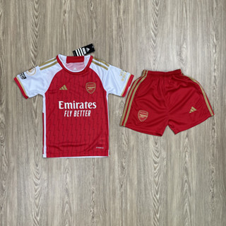 ชุดบอลเด็ก ทิม Arsenal ซื้อครั้งเดียวได้ทั้งชุด (เสื้อ+กางเกง) เกรด-A