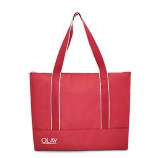 กระเป๋ายิม กระเป๋าโท้ท Olay สีแดง