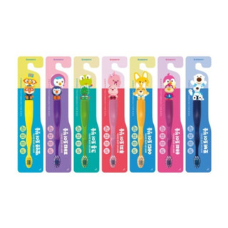 (ของแท้ ไม่พอใจคืนเงิน) แปรงสีฟัน โพโรโระ สำหรับเด็ก รูปการ์ตูน Pororo Toothbrush for kid