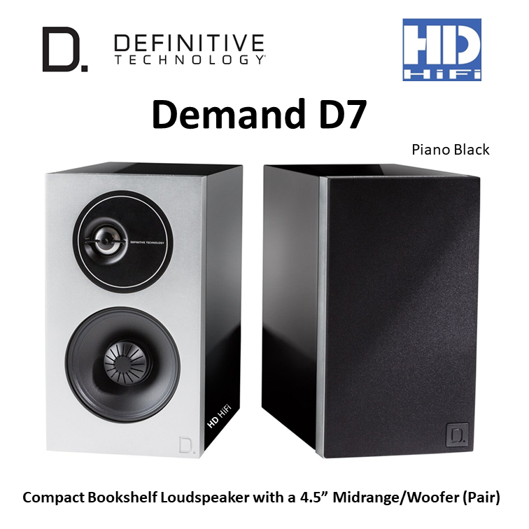 Definitive Technology Demand D7 Bookshelf speakers (Piano Black)