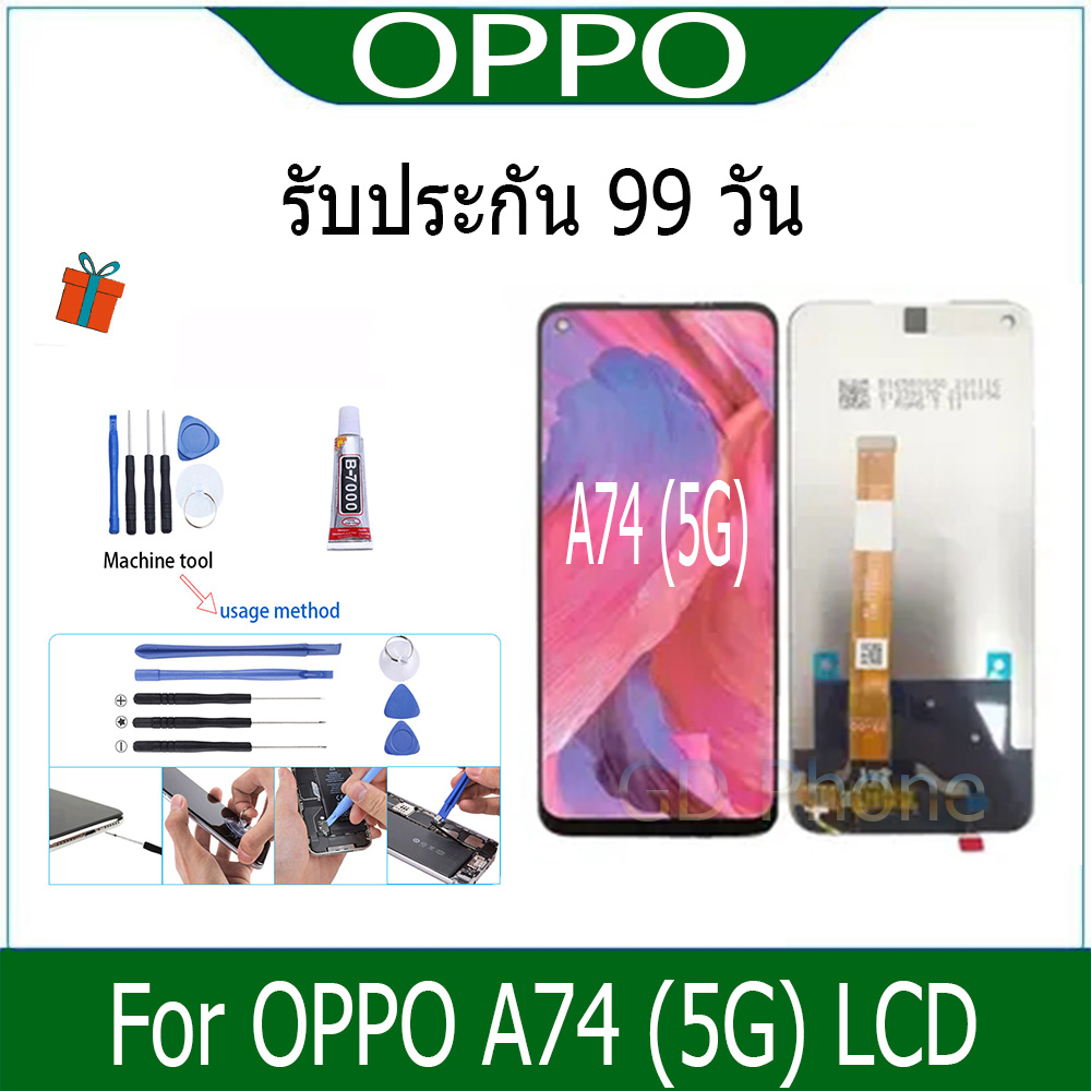 หน้าจอ oppo A74 (5G) LCD Display จอ + ทัช งานแท้ อะไหล่มือถือ  จอพร้อมทัชสกรีน หน้าจอ oppo A74 (5G)