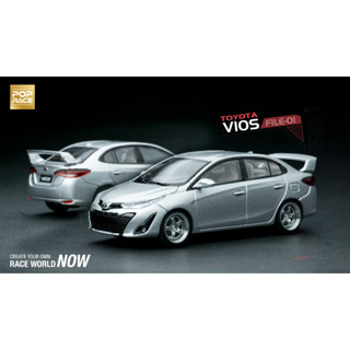 POP RACE1/64 Toyota GR Vios Silver