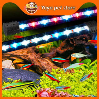 🇹🇭 ถูกสุด💯🥇Aquarium โคมไฟตกแต่ง LED Strip Lighting Aquatic Plant Light Extensible กันน้ำคลิปบนหลอดไฟสำหรับถังปลา