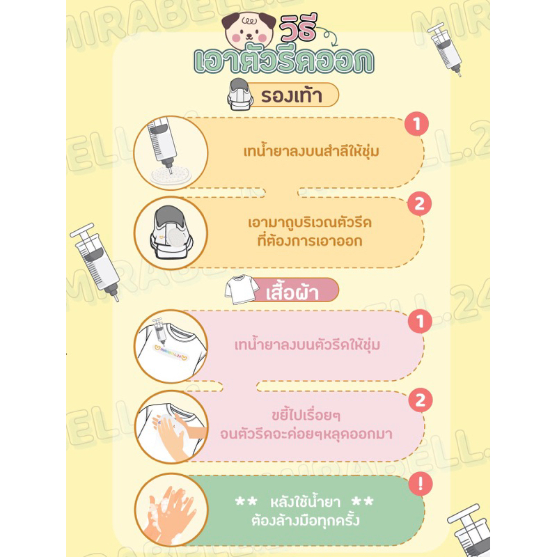 ผลิตภัณฑ์สำหรับลบตัวรีด ขนาด 30 ML