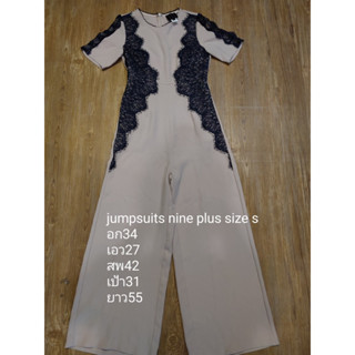 jumpsuit  nine plus size s อก34