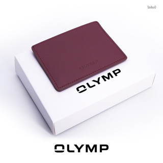 [สินค้าสมนาคุณงดจำหน่าย] สำหรับสมาชิก Membership OLYMP CARD HOLDER หนังฟูลเกรนแท้ มีช่องกลาง