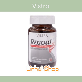 Vistra Regow วิสตร้า รีโกว์ 30 Capsules บำรุงรากผม ลดผมร่วง Regrow Regenez Biotin Zinc